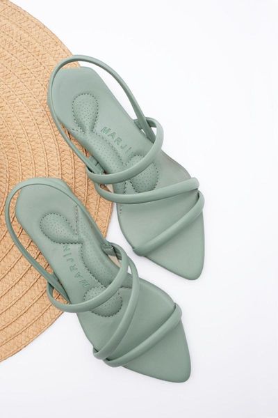 

sandals women's green flat heels, Black