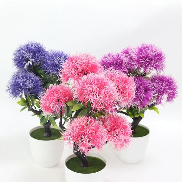 

flone artificial plants plastic bonsai fake bonsai flower potted plant for wedding garden decoration home decoration accessories