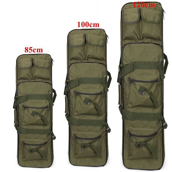 Taktik Tabanca Su Geçirmez Duffel Çanta Çok Fonksiyonlu Balıkçılık Dişli Çift Katmanlı Kolu Çanta Spor Açık Sırt Çantası Tırmanma Bagpack Q0811