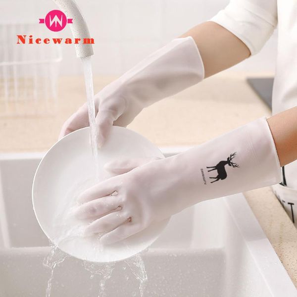

disposable gloves washing kitchen waterproof durable thin housework cleaning dishwashing