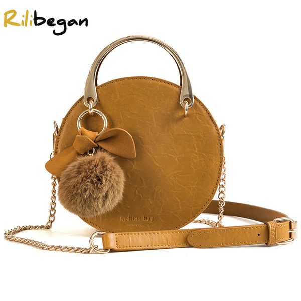 

women's cute plush vintage leather pu fashion messenger handle shoulder bags