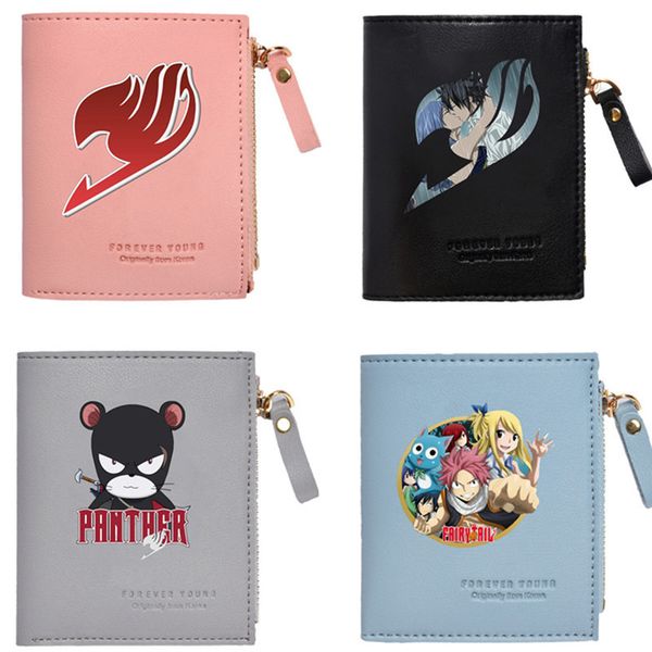 

fairy purse color cartoon wallet fashion wallet anime ladies bag printing zipper card coin tail short etxpp lianquan004, Red;black