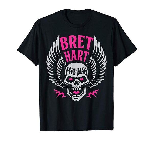 Erkek T-Shirt Bret Hart Hitman Grafik T-Shirt