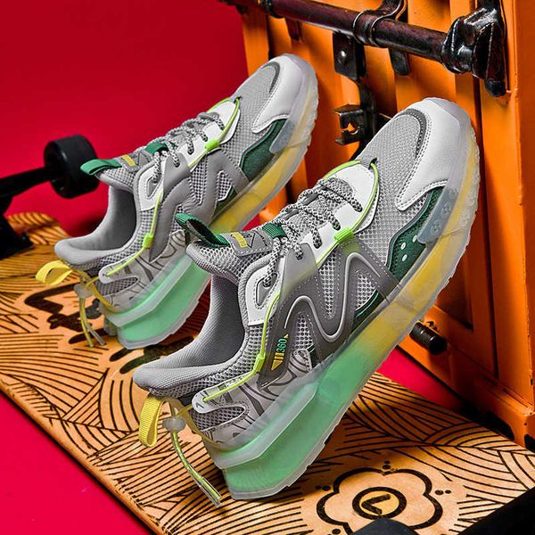 

popcorn men's shoes 2021 sports trend net red forrest gump daddy ins cushioning running