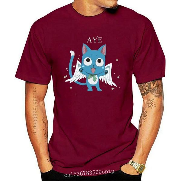 

men's t-shirts fairy tail t shirt happy cat t-shirt cute fashion tee short sleeve mens 100% cotton 3xl print tshirt, White;black