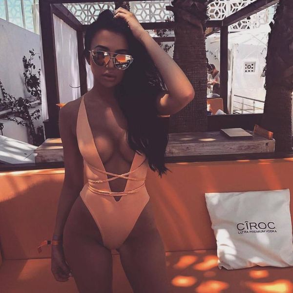 

one-piece suits 2021 selling women's swimming suit weaving bandage bikini bathing women high waist thong