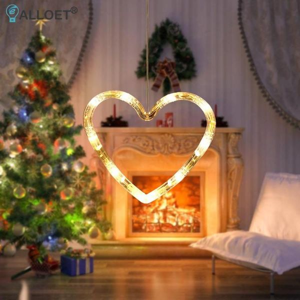

strings led string light love bell battery powered for christmas shop window decor