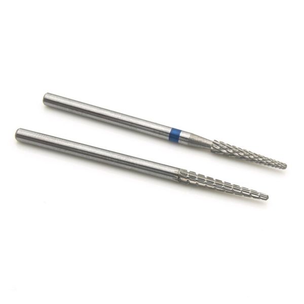 

nail art equipment spear tungsten carbide pretreatment drill bit 3/32" rotary burr manicure bits accessories tool gel removal, Silver