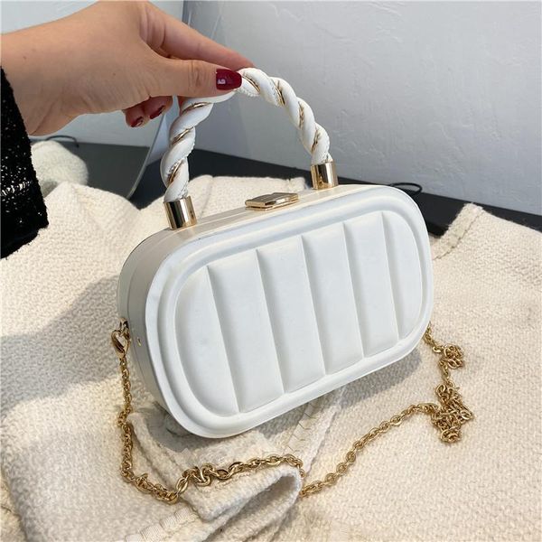 

evening bags bandoleras mujer 2021 korean fashion handbags women designer blue crossbody bag trendy lock leather shoulder