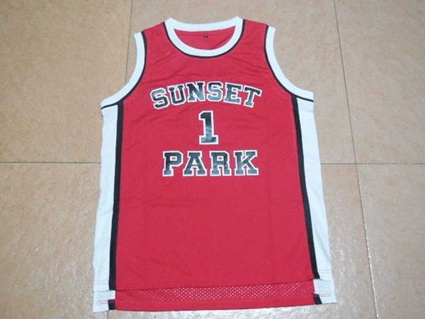 Maglia da basket da uomo di ritorno al passato Fredro Starr Shorty 1 Sunset Park Film numero 1 maglia da film colore rosso