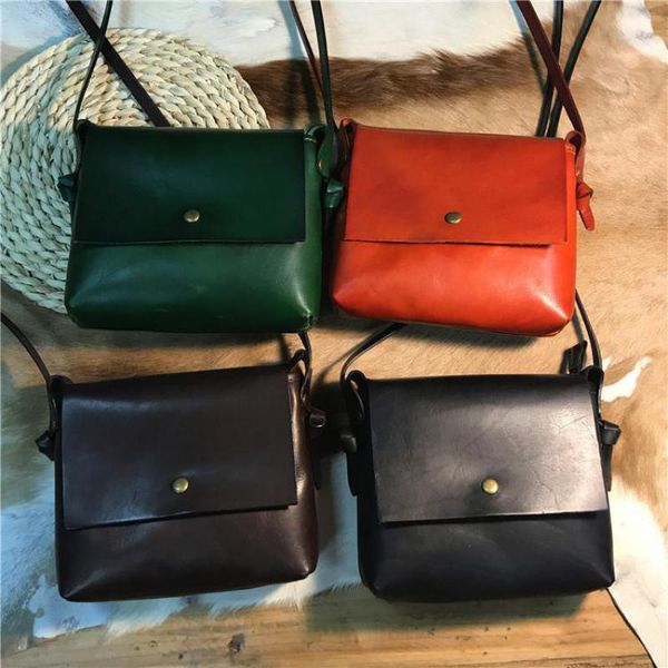 

evening bags genuine leather ladies mini 2021 handmade cowhide vintage small bag simple solid color shoulder messenger1