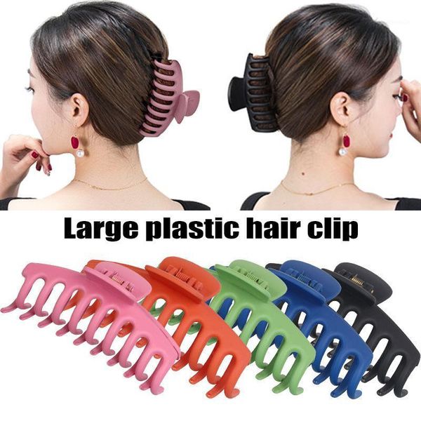 

ly women's hair claw hairpin solid color barrette headwear clip anti-slip accessories clips & barrettes, Golden;silver