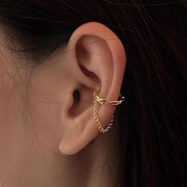

hoop & huggie 18k gold import solid yellow jewelry(au750)women ear wire clip designer no piercing earrings the upper thin minimal, Golden;silver
