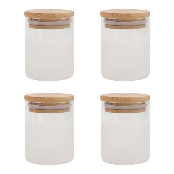 

storage bottles & jars 4pcs glass sealing jar grain container household supply