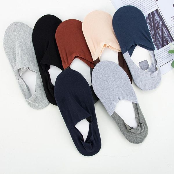

men's socks 100% cotton black white men summer thin breathable gray no show boat short business male