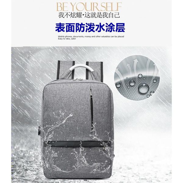 

backpack shoulder bag men business multi-function computer pack oxford cloth travel usb interface large-capacity student