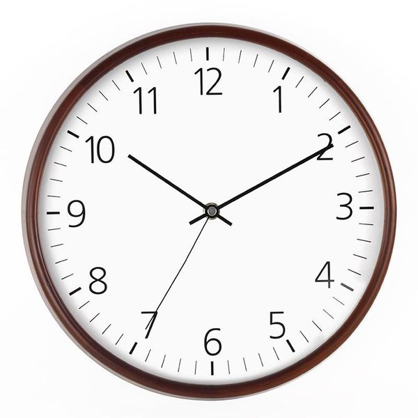

wall clocks creative solid wood clock modern home nordic style mute wooden