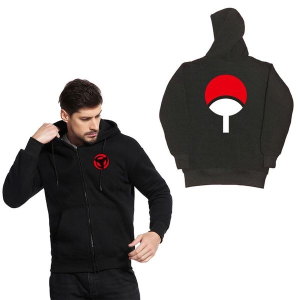 

zipper hoodie fashion men's and women's sweatshirt, Black