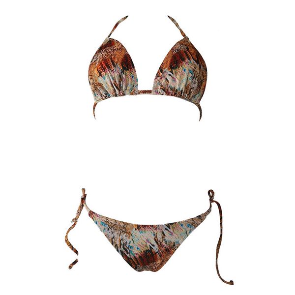

2020 brazilian bikini thong micro print bikini swimwear women bathers push up swimsuit female string bathing suit