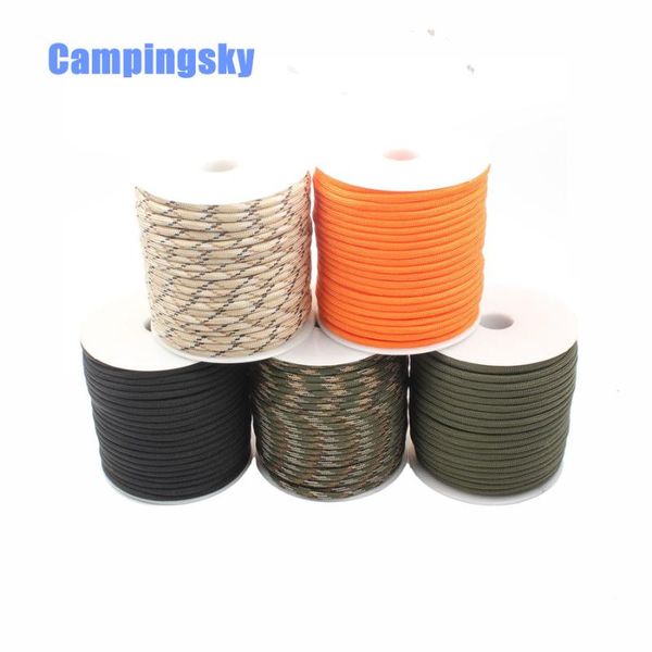 

campingsky 550 paracord parachute cord lanyard tent rope 9 strand 100 ft rool paracord for hiking camping
