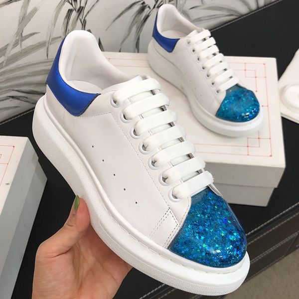 

womens designer platform shoes fashion casual little white shoe-toe design quicksand gypsophila, Black