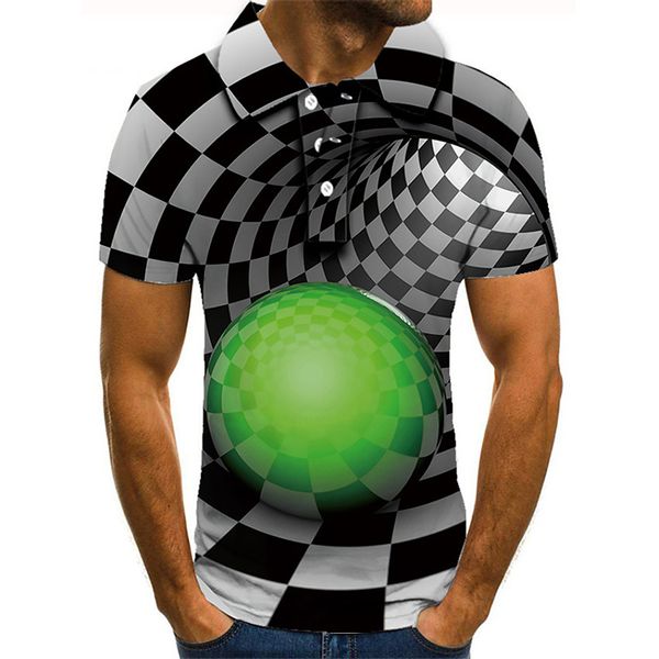 

space-time ball personality 3d printing t-shirt visual impact party shirt punk gothic round neck american muscle style short sleeve, White;black