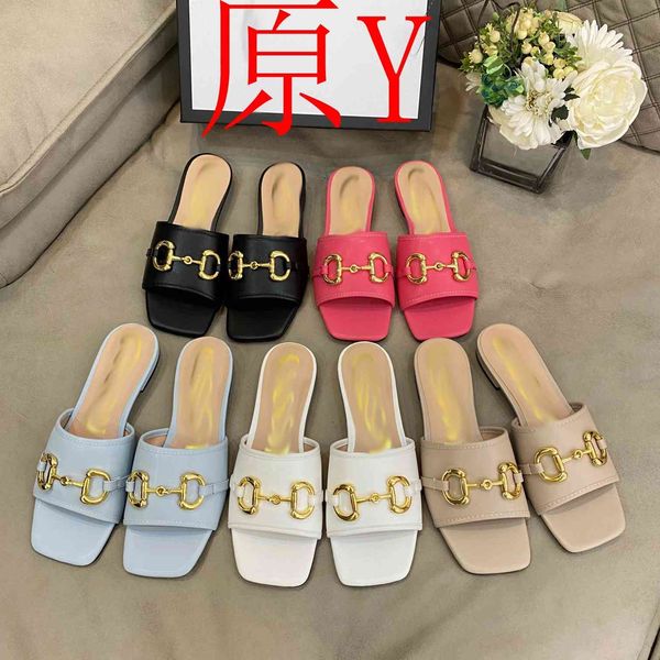 

g family horse clasp slippers low slippers for women ysj, Black