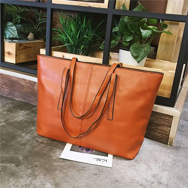 

hbp fashion women's new versatile ins student tote bag one shoulder large capacity pu handbag autumn and winter