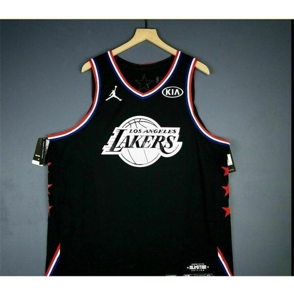 

custom 740 youth women lebron james 2019 basketball jersey size s-6xl, Black