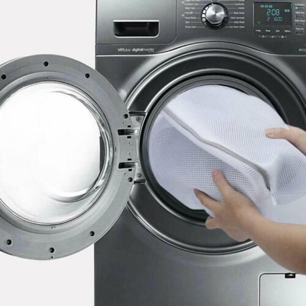 

laundry bags 2pcs 42*24cm mesh shoe washing bag polyester for trainers/shoes boot machines storage