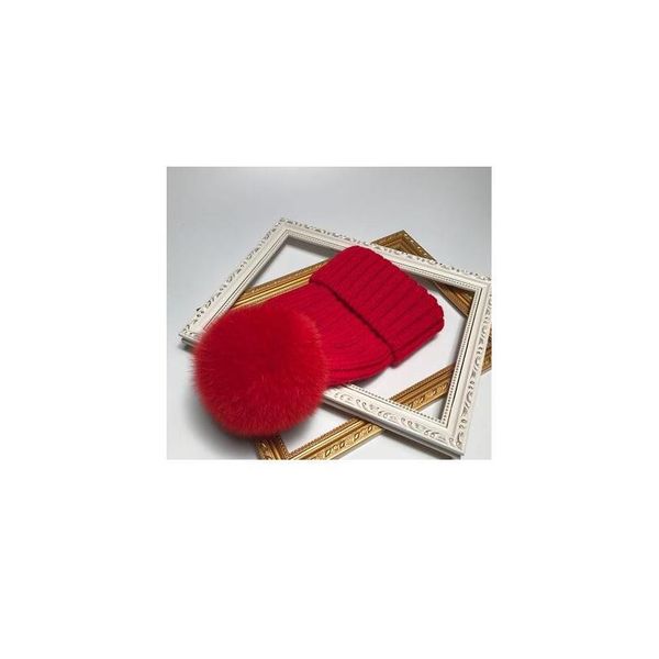 

2020 new natural fur pom pom hat fashion winter hat for girl women warm jlloaq