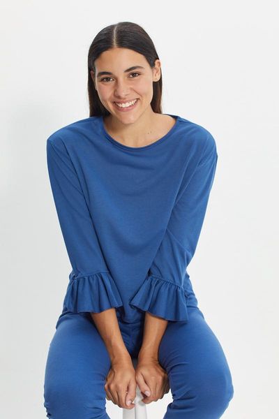 

men's sleepwear trendyol knitted pajamas set thmaw22pt0535, Black;brown