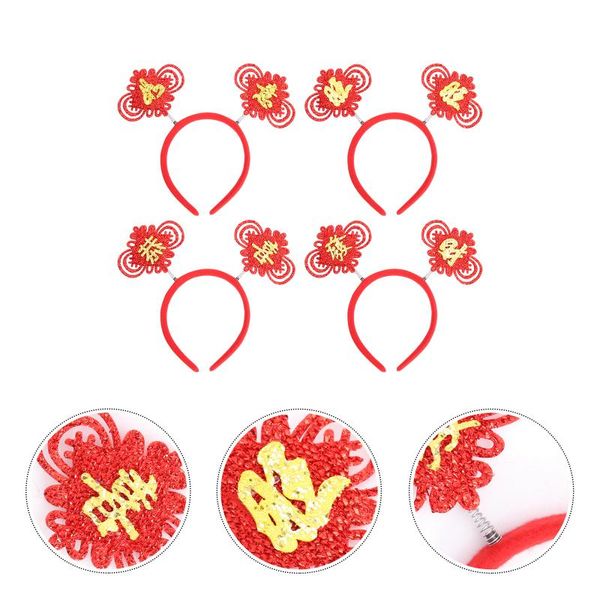 

party hats 4pcs year head band hair accessory without light (random style)