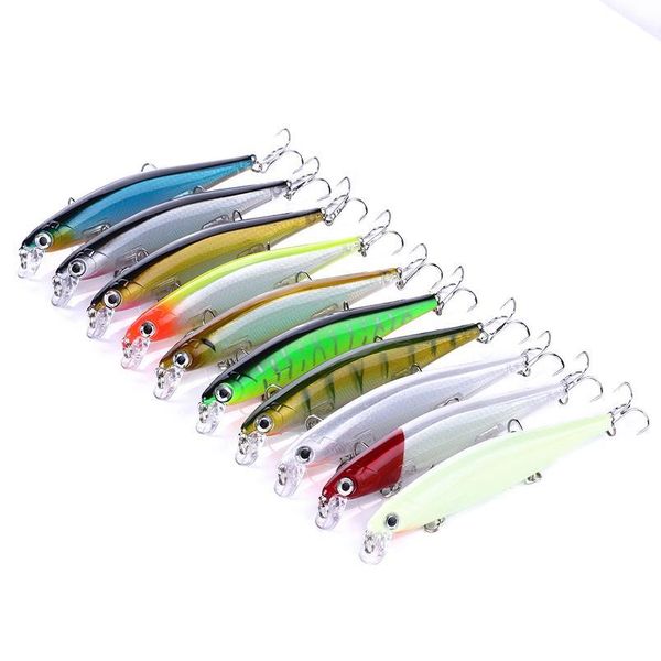 

10pcs isca artificial hard bait 11cm 13g wobbler laser minnow fishing lures swimbait pesca tackle w jlldty