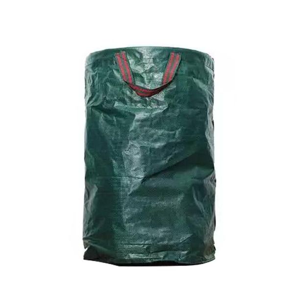 

120l / 300l large capacity heavy duty garden waste bag reusable durable waterproof yard grass leaf storage container