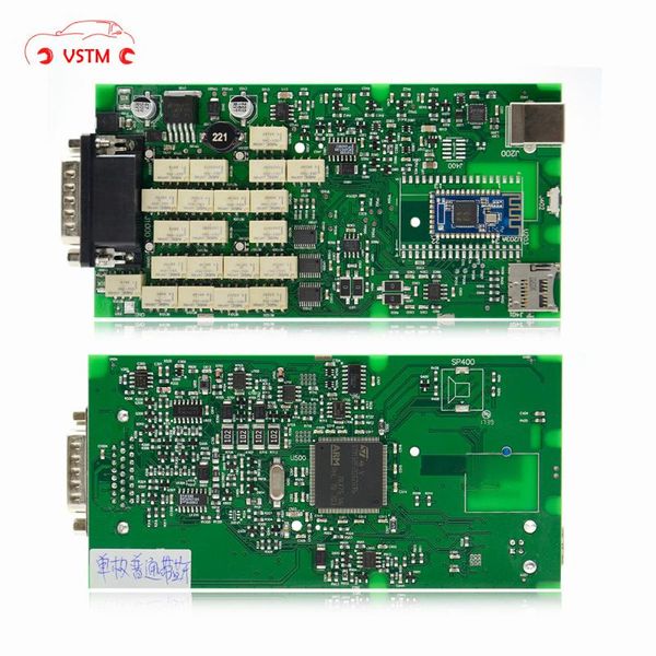 

code readers & scan tools 100% est green relays single board pcb with bluetooth 2021/2021 r1 version on cd carton ship free