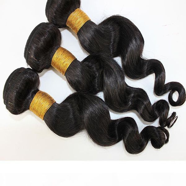 

dilys hair brazilian loose human hair bundles natural color indian peruvian human hair weaves 10-28 inch, Black