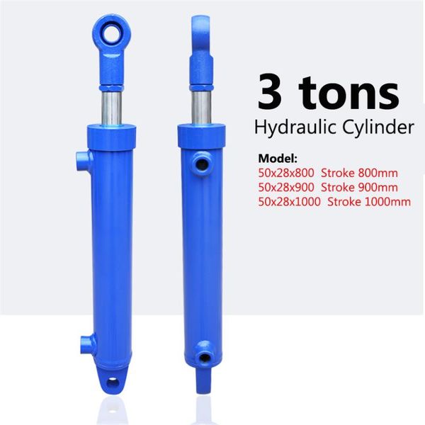

power tool sets 1pc 50x28x800/900/1000mm 3 tonnage hydraulic cylinder heavy duty bidirectional lifting small tools 16mpa