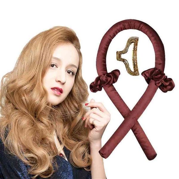 

rod sleeping rollers heatless flexible rods magic wave hair curler no heat pear flower curling iron