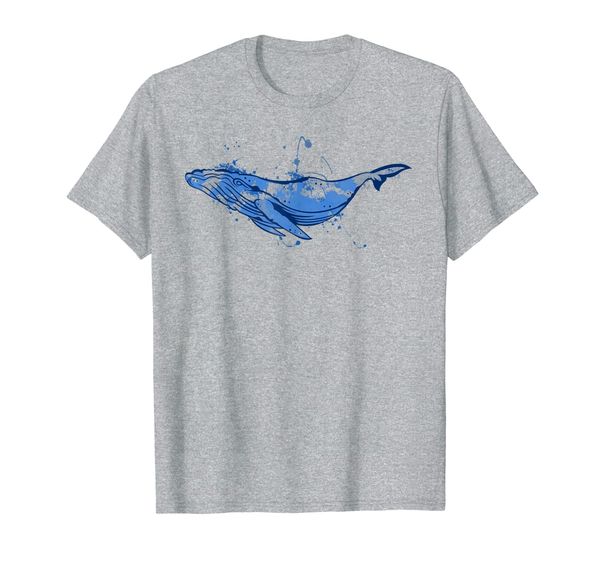 

sea creature humpback whale gift t-shirt, White;black