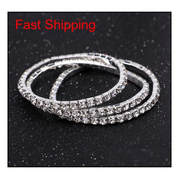 

fashion crystal rhinestone stretch bracelet bangle wedding bridal wristband wedding gifts cry jllqni lottery2010, Golden;silver