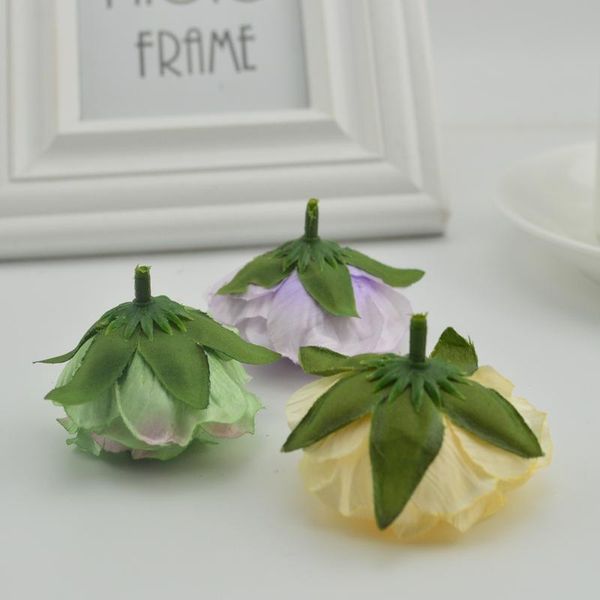 

10pcs silk plastic roses for wedding home vase decoration bridal accessories diy wreaths gifts artificial stamen jllfcy