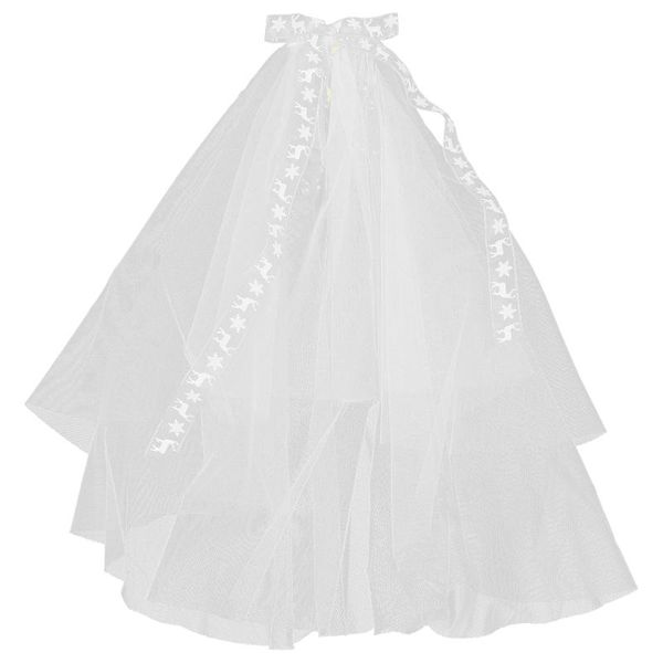 

bridal veils christmas design bow veil decor wedding headdress lolita hair accessory, Black