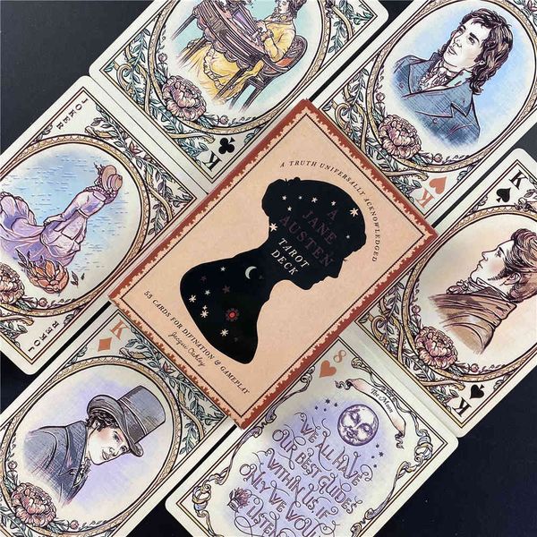 

new jane austen tarot deck card english 53pcs oracle for divination board game with pdf guidance love c0pk