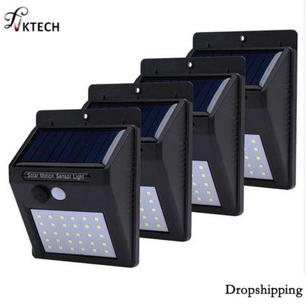 

solar lamps 1-4pcs led light motion sensor wall lamp outdoor garden decoration fence stair pathway yard security