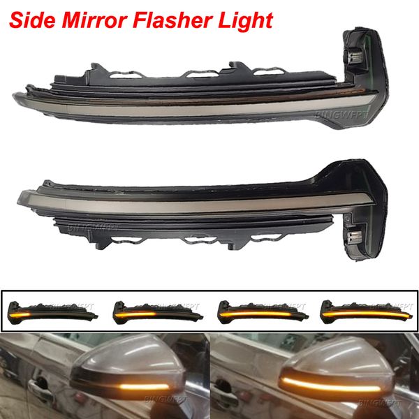 

2pcs led dynamic turn signal light for audi tt tts mk3 8s 2015-2020 ttrs r8 side mirror indicator lamp sequential blinker