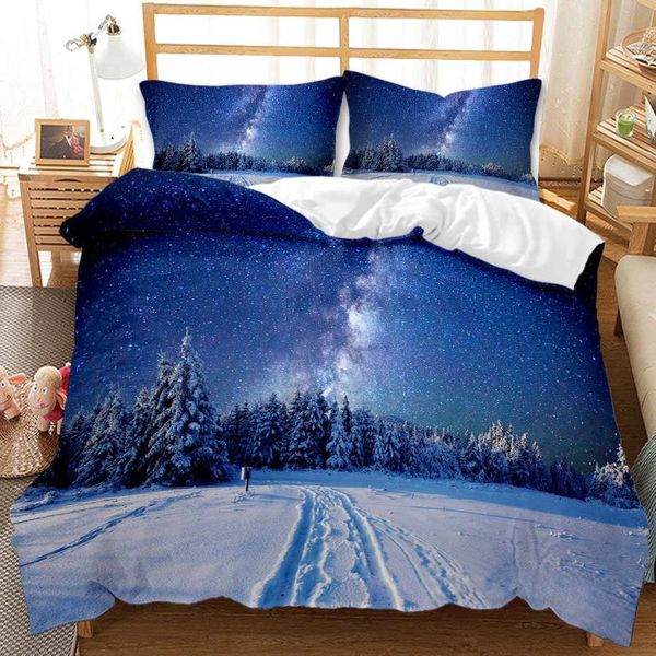

bedding sets 3d print star sky milky way universe comforter set  twin single size duvet cover pillowcase home textile luxury
