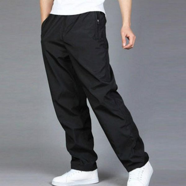 

men's pants 2021 5xl and 6xl large wide leg stretch loose sportswear running, Black