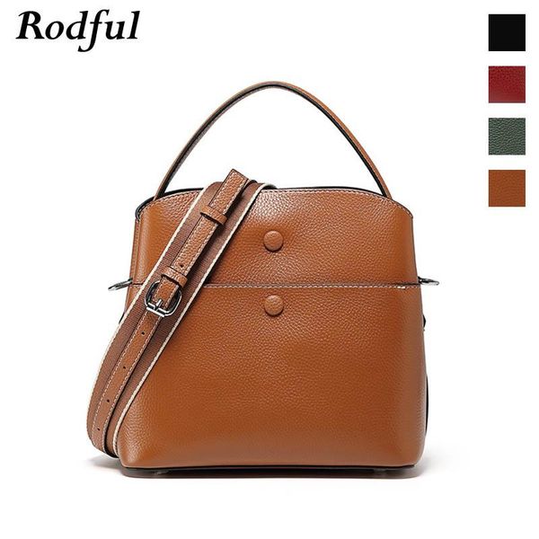 

cross body real cow leather mini bucket messenger shoulder bag women's small genuine crossbody bags for women 2021 brown black red