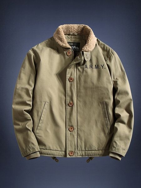 

retro cotton bomber jacket men winter green mens bomber jackets army chaqueta militar hombre fall jacket men military dj hh50jk 201104, Black;brown